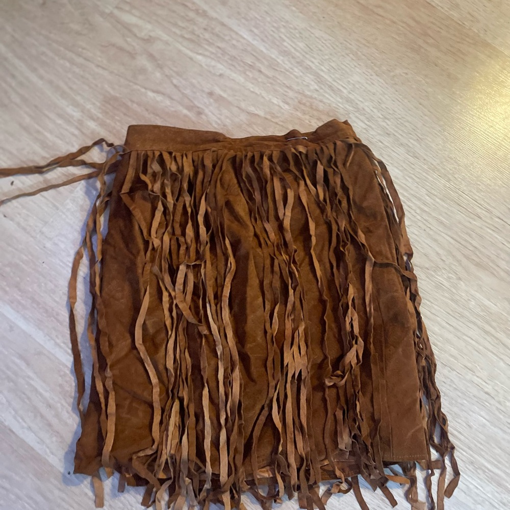 Brown western skirt